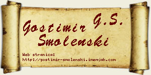 Gostimir Smolenski vizit kartica